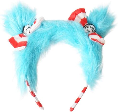 Blue Fuzzy Costume Headband Blue Hairband for Adults Women Birthday Party Events Accessories in Saudi Arabia