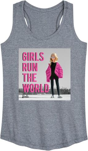 باربي - Girls Run The World - Icon - قميص بدون أكمام للسيدات بظهر ريسر in Saudi Arabia