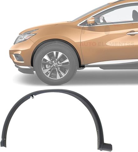 Fender Flare Trim Molding Textured Black Front Driver Side For 2015-2019 Nissan Murano Direct Replacement in Saudi Arabia