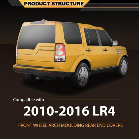 Pair Front Wheel Arch Moulding Rear End Covers Compatible with Land Rover LR3 2009/LR4, LR010635, LR010636, Left & Right in Saudi Arabia