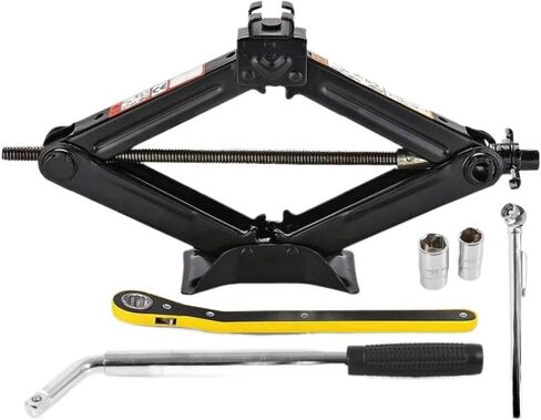 3 Ton Car Jack Kit with Lug Wrench and Headlamp Compatible with Sedan Portable Tool in Saudi Arabia
