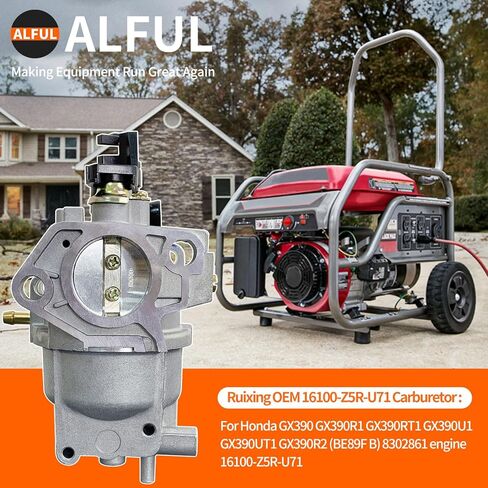 Ruixing OEM 16100-Z5R-U71 8302861 المكربن ​​لهوندا GX390 GX390R1 GX390RT1 GX390U1 GX390UT1 GX390R2 (BE89F B) 8302861 المحرك 16100-Z5R-U71 in Kuwait