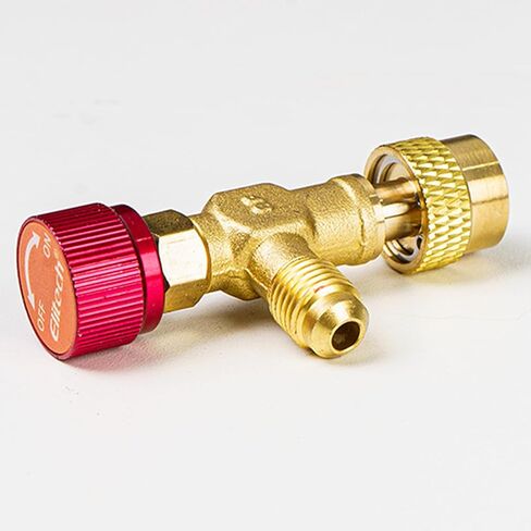 Elitech R32 R410a Refrigerant Charging Safety Valve, 1/4" Male to 5/16" Female, for R32 R410a Air Conditioner Manifold Brass Low Loss Fittings in Saudi Arabia