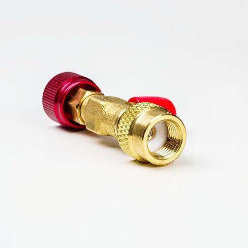Elitech R32 R410a Refrigerant Charging Safety Valve, 1/4" Male to 5/16" Female, for R32 R410a Air Conditioner Manifold Brass Low Loss Fittings in Saudi Arabia