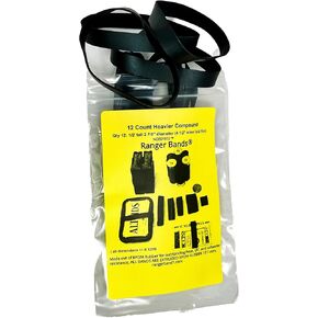 فرق رينجر عدد 12 مركب أثقل عالي التوتر متوسط ​​البقاء على قيد الحياة من مطاط EPDM، وأداة صوفان للطوارئ وأدوات ربط مصنوعة في الولايات المتحدة الأمريكية، أربطة مطاطية تكتيكية، أربطة مطاطية شديدة التحمل باللون الأسود in Kuwait