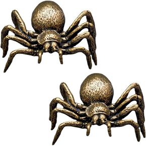 2Pcs Brass Spider Decoration Animal Statuette Figurine Home Decoration Crafts in Saudi Arabia