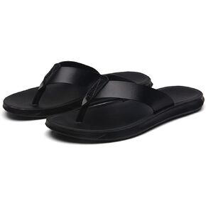 شباشب جلدية للرجال والنساء صنادل رفيعة مع دعم للقوس ووسادة قدم ناعمة ونعال شاطئ مريحة in Kuwait