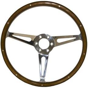 عجلة قيادة سكوت دريك S1MS-3600-WG-6 GT350 مصنوعة من الخشب والألمنيوم مقاس 15 بوصة ذات 6 فتحات in Kuwait