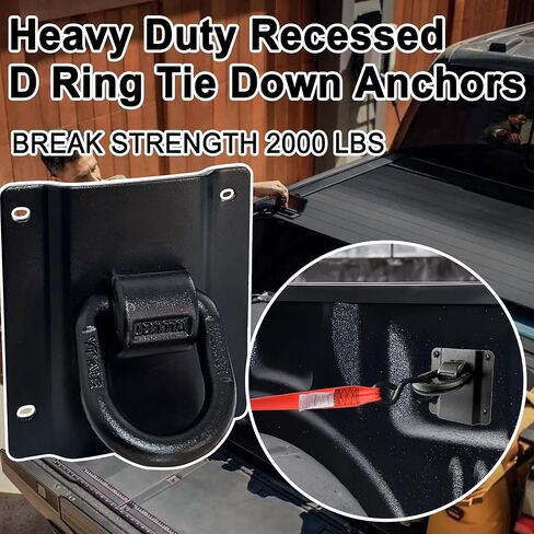 4 Pack Heavy Duty Truck Bed Tie Down Anchors Fit for Ford F150 F250 F350 2015-2025, Bed Down Tie Anchors Replace FL3Z-99000A64-B & FL3Z-9928408-AB in Saudi Arabia