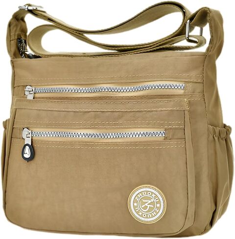 Casual Multi Pocket Nylon Messenger Bag Light Weight Canvas Crossbody Shoulder Waterproof Ladies Travel Handbag in Saudi Arabia