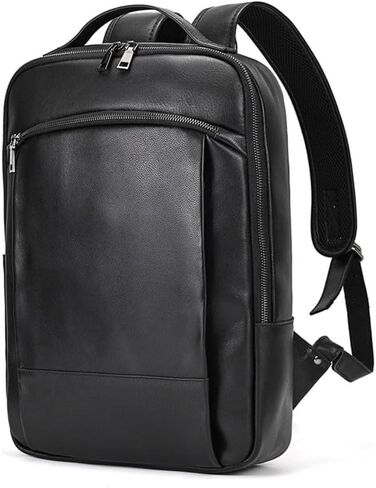 Genuine Leather Backpack Vintage Large Travel Laptop Bag Single Layer Black Classic Business Casual Daypack Gift Box (17 * 12 * 4inch,Brown) in Kuwait