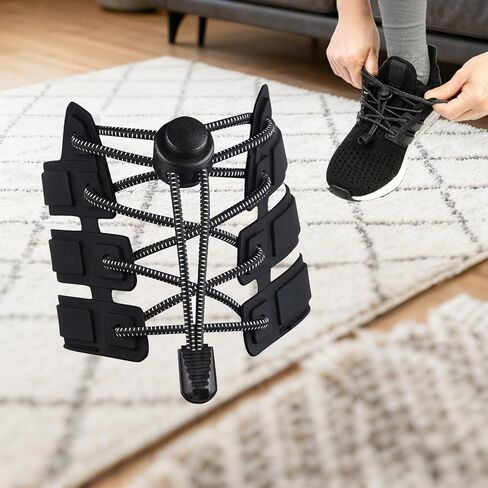 أربطة أحذية مرنة - أربطة أحذية شديدة التحمل بدون أربطة مع قفل قوي وأربطة أحذية سريعة in Saudi Arabia