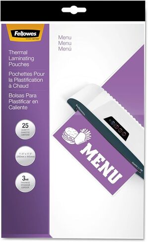 Fellowes 52011 Laminating Pouches, 3mil, 12 x 18, 25/Pack in Saudi Arabia