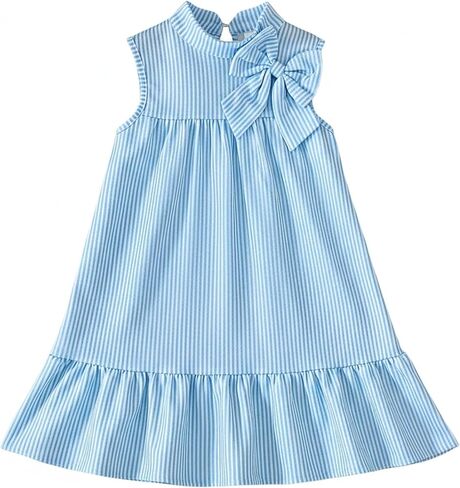 Kids Little Girl Clothes Sleeveless A Line Swing Midi Dress Toddler Casual Dresses Summer Outfits Sundress in Saudi Arabia