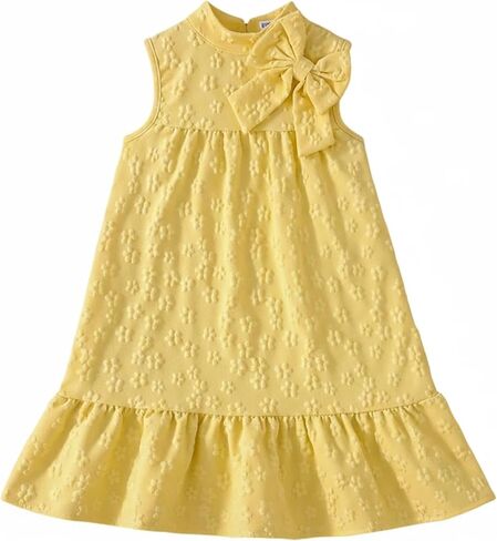 Kids Little Girl Clothes Sleeveless A Line Swing Midi Dress Toddler Casual Dresses Summer Outfits Sundress in Saudi Arabia