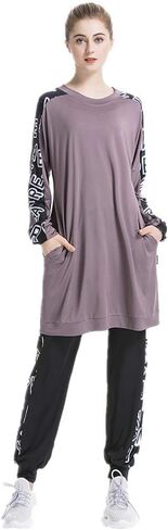 Modest Tracksuits Set Jumper Hoodie Sportswear Jogging Suits for Women Sweatshirt Sets in Saudi Arabia