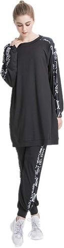Modest Tracksuits Set Jumper Hoodie Sportswear Jogging Suits for Women Sweatshirt Sets in Saudi Arabia