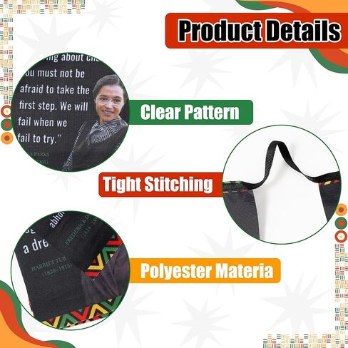 لافتة شهر التاريخ الأسود - 21 قطعة من الأعلام الأمريكية الأفريقية الملهمة ديكور بطول 19 قدم، لافتة معلقة لتزيين الحائط للاحتفال بالمهرجانات والفصول الدراسية والمكتب وساحة الحديقة in Kuwait