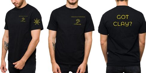 Got Clay? Men's T-Shirts | CVC Short Sleeve - Black Crew Shirts | Soft and Breathable Fabric in Saudi Arabia
