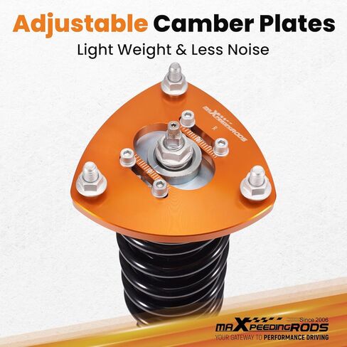 maxpeedingrods Coilovers لهوندا أكورد 2013-2017 CT1 / CT2 / CR1 / CR2، لـ Acura TLX UB1 UB2 2015-2020، طقم تعليق كويلوفيرز قابل للتعديل 24 مستوى، طقم خفض الارتفاع قابل للتعديل، ذهبي in Saudi Arabia