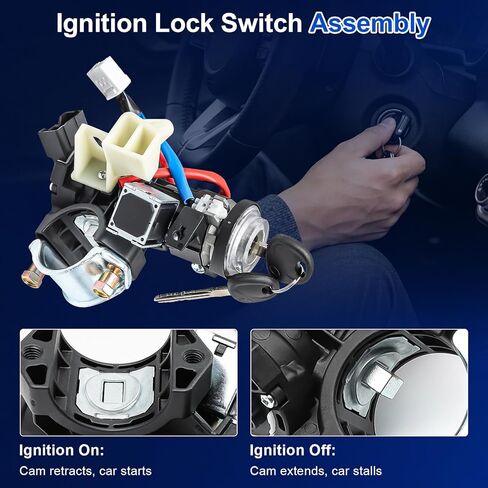 Ignition Lock Switch for 2017-2020 Hyundai Elantra, OE Replaces 81905F2230 81905 F2230 Ignition Lock Cylinder Housing Assembly with 2 Keys in Saudi Arabia