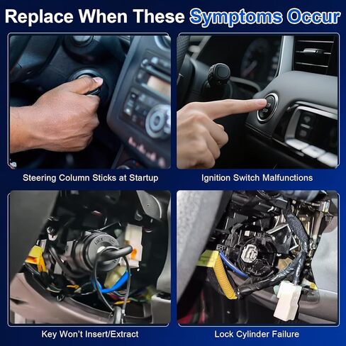 Ignition Lock Switch for 2017-2020 Hyundai Elantra, OE Replaces 81905F2230 81905 F2230 Ignition Lock Cylinder Housing Assembly with 2 Keys in Saudi Arabia