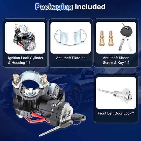 Ignition Lock Switch for 2017-2020 Hyundai Elantra, OE Replaces 81905F2230 81905 F2230 Ignition Lock Cylinder Housing Assembly with 2 Keys in Saudi Arabia