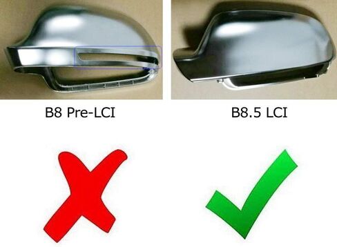 iJDMTOY Smoked Lens Dynamic Sequential Blink LED Side Mirror Turn Signal Light Strip Assembly Compatible With Audi B8.5 A4 A5 S5, 8P A3, etc in Saudi Arabia
