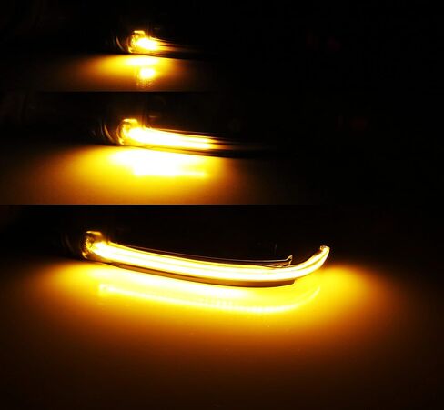iJDMTOY Smoked Lens Dynamic Sequential Blink LED Side Mirror Turn Signal Light Strip Assembly Compatible With Audi B8.5 A4 A5 S5, 8P A3, etc in Saudi Arabia