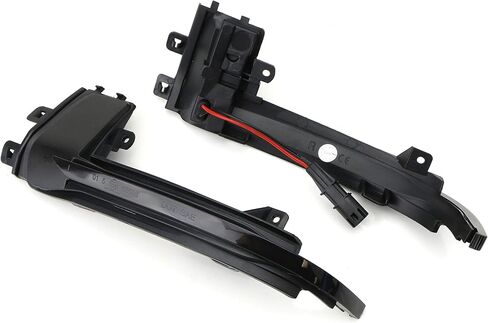 iJDMTOY Smoked Lens Dynamic Sequential Blink LED Side Mirror Turn Signal Light Strip Assembly Compatible With Audi B8.5 A4 A5 S5, 8P A3, etc in Saudi Arabia