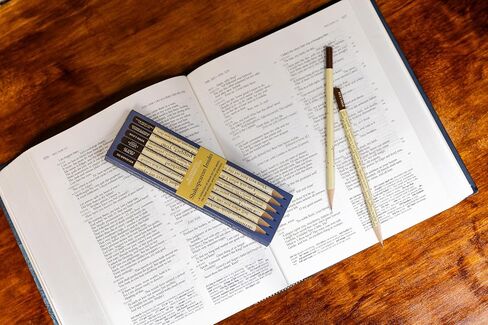 The Unemployed Philosophers Guild Shakespearean Insults Pencil Set - Box Wooden Paint-Dipped Unsharpened #2 Lead Pencils, Set of 6 Unique Designs in Saudi Arabia