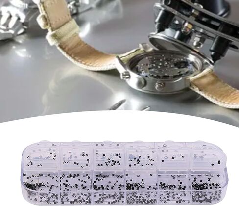 1.4-2.8mm Watch Gasket, 12 Sizes Watch Repair Kit, O Rings Assortment Kit, Rubber Seal Washers Set, for Watch Backs in Saudi Arabia