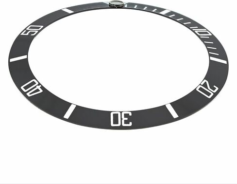إطار إطار Ewatchparts متوافق مع ساعة Tag Heuer الاحترافية مقاس 35 مم × 30 مم باللون الأسود in Saudi Arabia