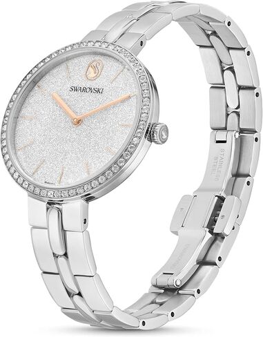 Swarovski Cosmopolitan Watch, Swiss Made, Metal Bracelet, Silver Tone, Stainless Steel in Saudi Arabia