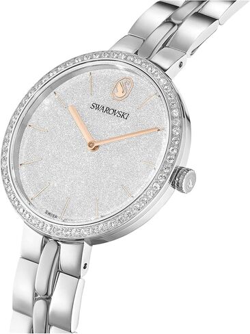 Swarovski Cosmopolitan Watch, Swiss Made, Metal Bracelet, Silver Tone, Stainless Steel in Saudi Arabia