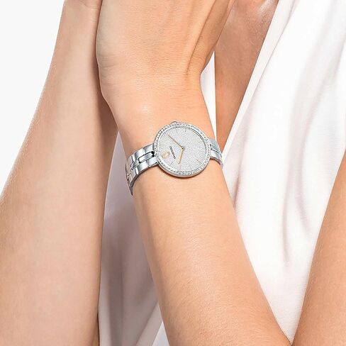 Swarovski Cosmopolitan Watch, Swiss Made, Metal Bracelet, Silver Tone, Stainless Steel in Saudi Arabia