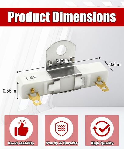 1.8 ohms Ignition Coil Resistor Fits For Bel Air Camaro Corvette Impala And Truck,Compatible With Chevy Bel Air 1955-1957,Chevy Camaro 1967-2002,Chevy Corvette 1963-1967 Etc.Replace F1104 (19017084) in Saudi Arabia