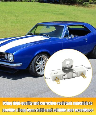 F1104 (19017084) 1.8 ohms Ignition Coil Resistor compatible with Chevy models, for Camaro 1967-2002, for Corvette 1963-1967, for Del Ray 1957-1957, for Impala 1958-1966, for Nomad 1955-1957 etc in Kuwait