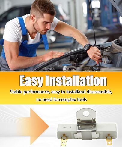 F1104 (19017084) 1.8 ohms Ignition Coil Resistor compatible with Chevy models, for Camaro 1967-2002, for Corvette 1963-1967, for Del Ray 1957-1957, for Impala 1958-1966, for Nomad 1955-1957 etc in Kuwait