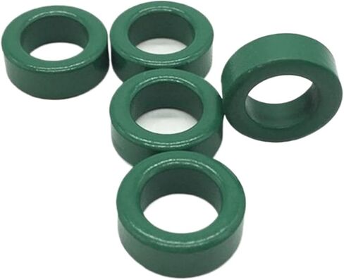 Power Ferrite Toroid Core 22 x 14 x 8mm/ 0.87" x 0.55" x 0.31" (OD*ID*T) Appropriate Size 22x14x8mm Green in Saudi Arabia