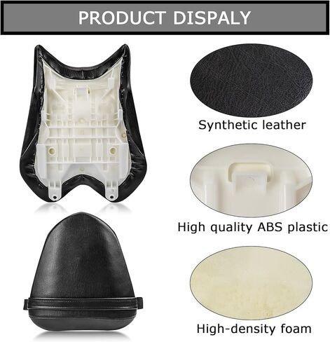 PLSER Front Rider Driver Rear Passenger Seat Pillion Cushion Seat for YZF R6 2008-2016 in Saudi Arabia