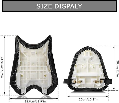 PLSER Front Rider Driver Rear Passenger Seat Pillion Cushion Seat for YZF R6 2008-2016 in Saudi Arabia