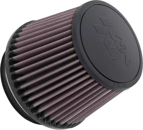 K&N Universal Clamp-On Air Intake Filter: High Performance, Premium Washable, Replacement Filter: Flange Diameter: 4.5 In, Filter Height: 4.5 In, Flange Length: 0.625 In, Shape: Round Tapered, RU-1005 in Saudi Arabia