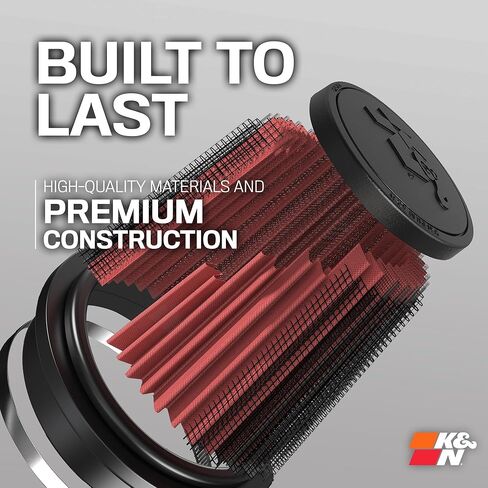 K&N Universal Clamp-On Air Intake Filter: High Performance, Premium Washable, Replacement Filter: Flange Diameter: 4.5 In, Filter Height: 4.5 In, Flange Length: 0.625 In, Shape: Round Tapered, RU-1005 in Saudi Arabia