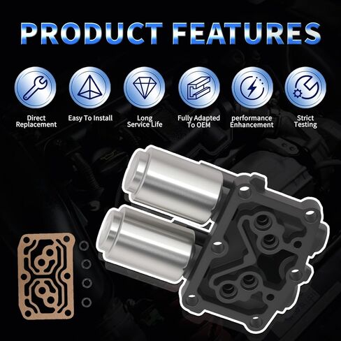 28260-RPC-004 صمام الملف اللولبي ناقل الحركة متوافق مع 2006-2011 Honda Civic 1.8L & 2007-2008 Honda Fit 1.5L - الملف اللولبي للتحكم في ناقل الحركة الأوتوماتيكي in Kuwait