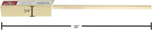 Good Wood by Leisure Arts - Square Dowel, 12"x1/2" Purple 5pc, Pine Wood, Pine Wood Strips, Pine Wood Sticks, Hobby Wood, Wood Pieces for Crafting, Square Dowels in Saudi Arabia
