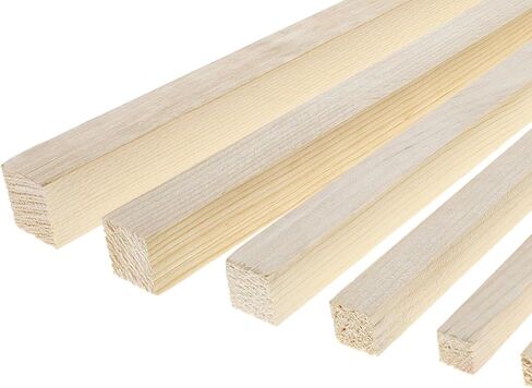 Good Wood by Leisure Arts - Square Dowel, 12"x1/2" Purple 5pc, Pine Wood, Pine Wood Strips, Pine Wood Sticks, Hobby Wood, Wood Pieces for Crafting, Square Dowels in Saudi Arabia