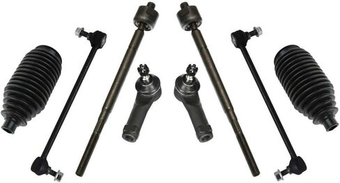 8pc Front Tie Sway Bar Kit for Honda for Odyssey 1999-2001 Inner End Outer Rod 2 Rack and Bellow Boots and Pinion Left Right in Kuwait