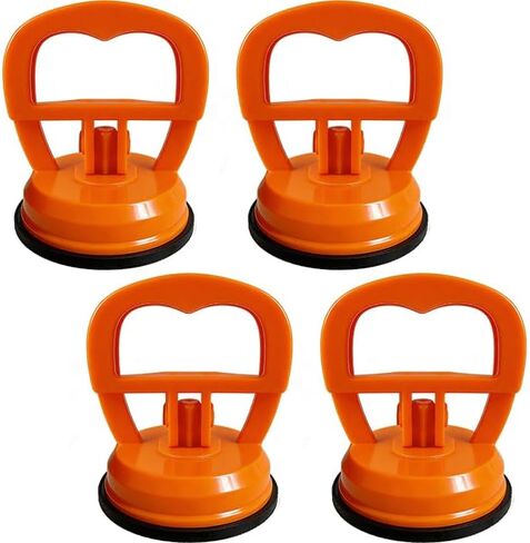 4-Pack 30 LBS Suction Cups Dent Puller Kit - Precision Mini Suction Cup for Small Dents on Car, Phone, Tablet & Glass - Paintless Dent Removal Tool for Smooth Surfaces in Kuwait