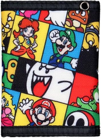 محفظة قماشية ثلاثية الطي من TCB ​​Creations Super Game Mario Characters in Saudi Arabia